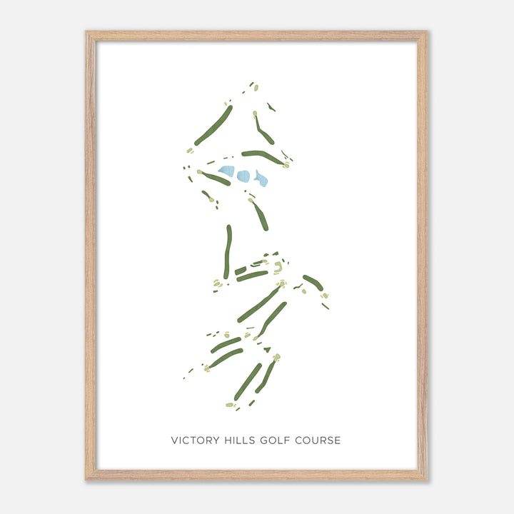 Print of Victory Hills Golf Course Modern Map