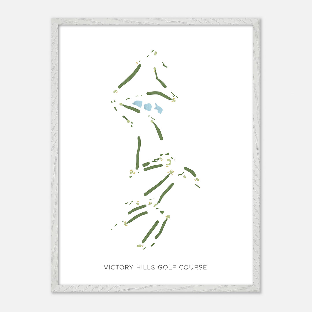 Print of Victory Hills Golf Course Modern Map