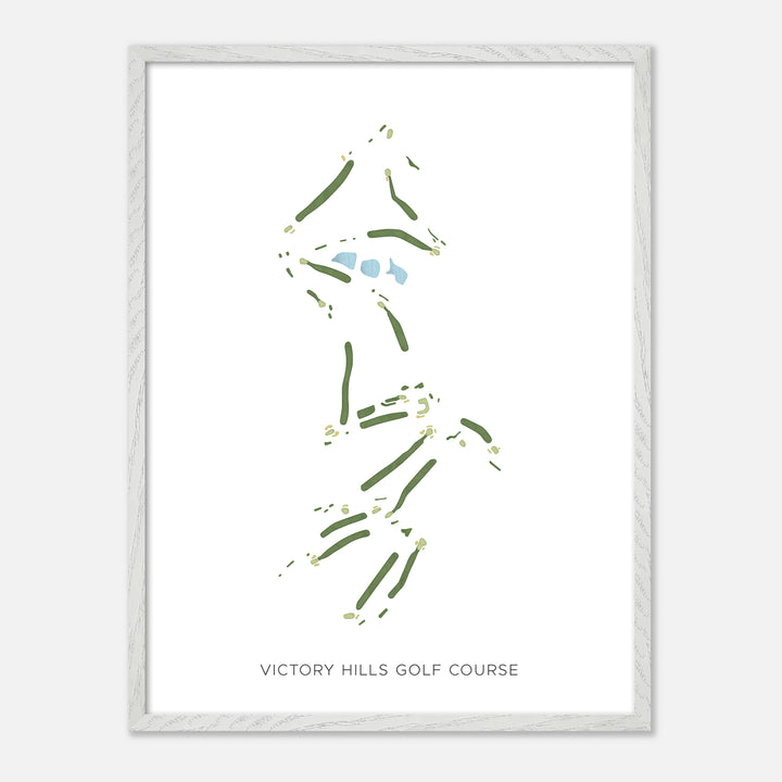 Print of Victory Hills Golf Course Modern Map