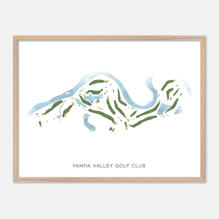 Print of Yampa Valley Golf Club Modern Map
