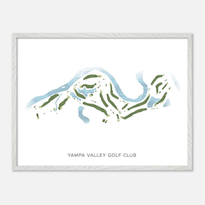 Print of Yampa Valley Golf Club Modern Map