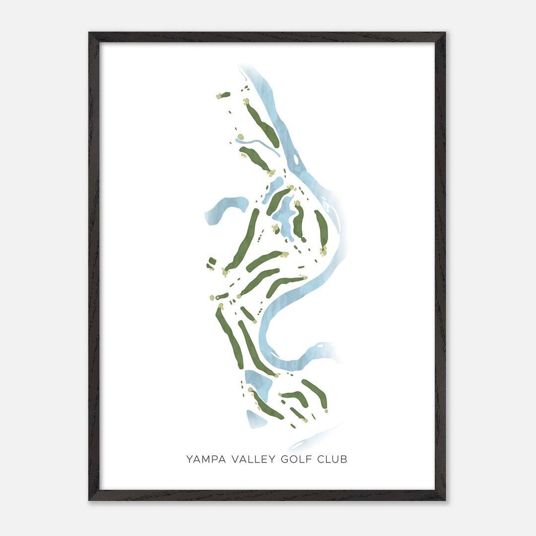 Print of Yampa Valley Golf Club Modern Map