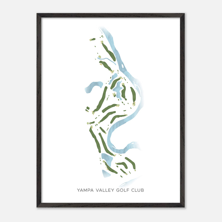 Print of Yampa Valley Golf Club Modern Map