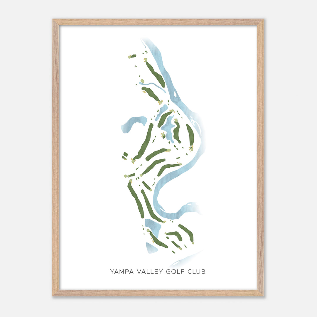 Print of Yampa Valley Golf Club Modern Map