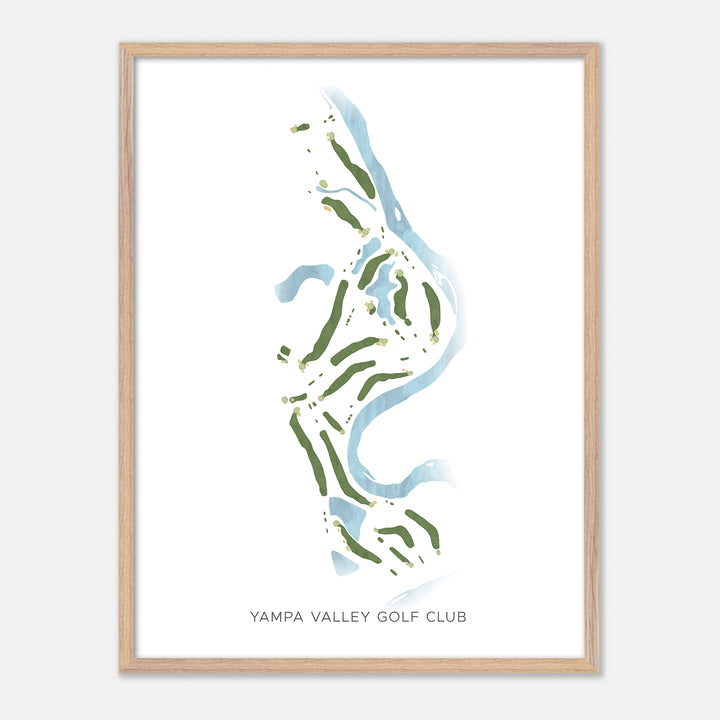 Print of Yampa Valley Golf Club Modern Map