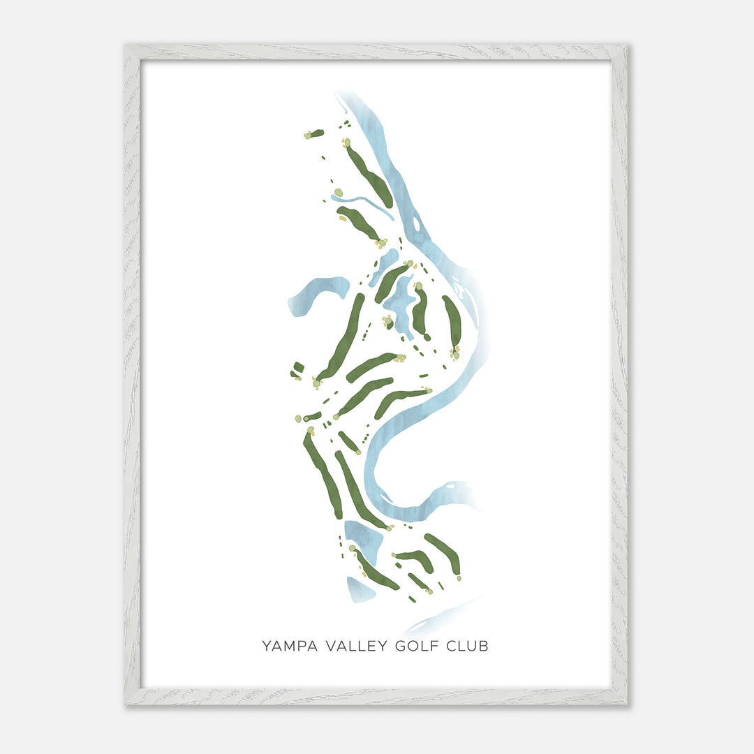 Print of Yampa Valley Golf Club Modern Map
