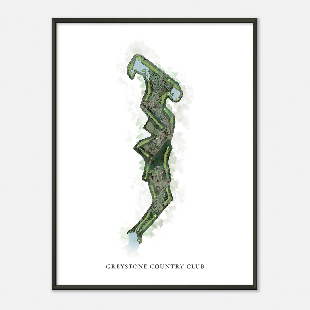 Print of Greystone Country Club Classic Map