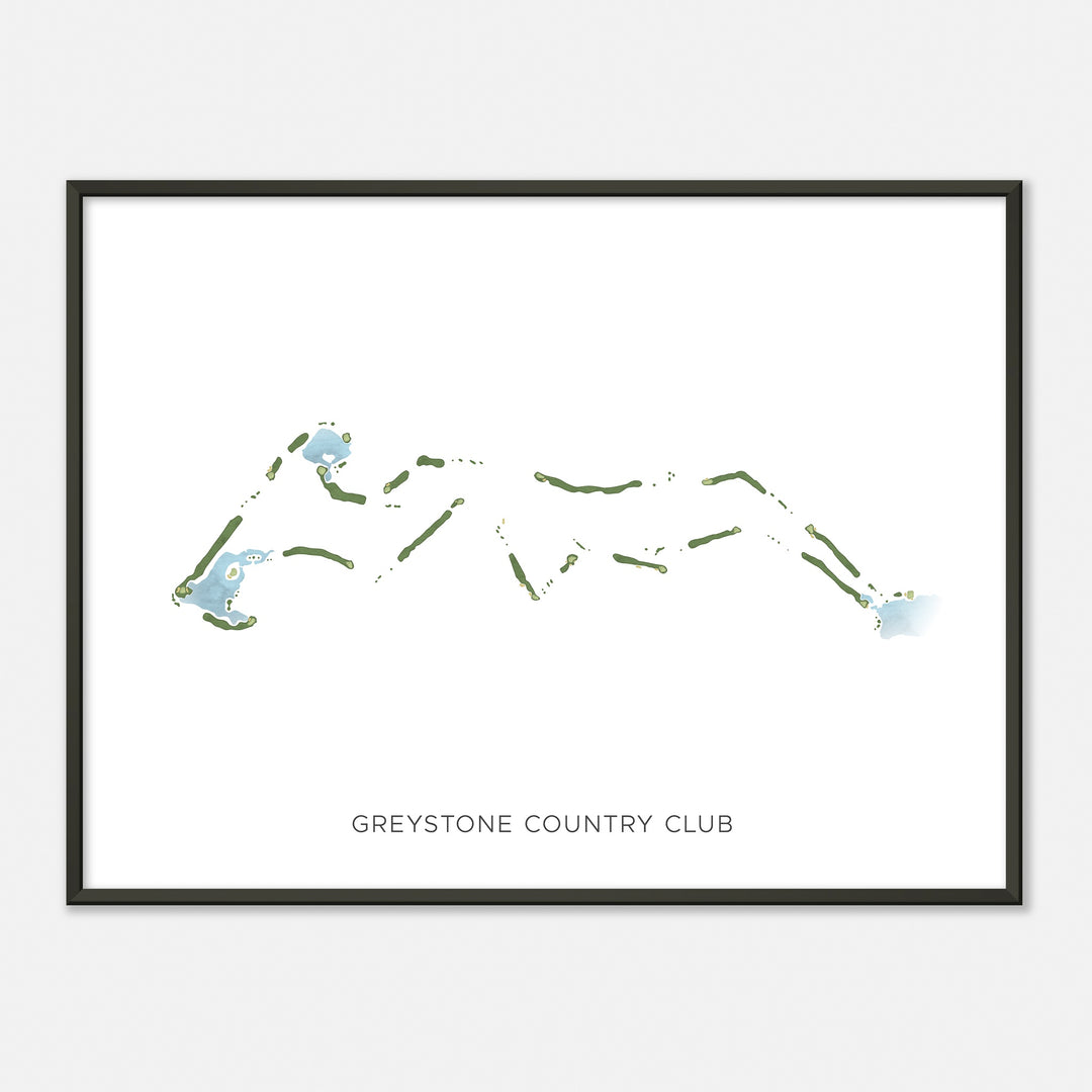 Print of Greystone Country Club Modern Map