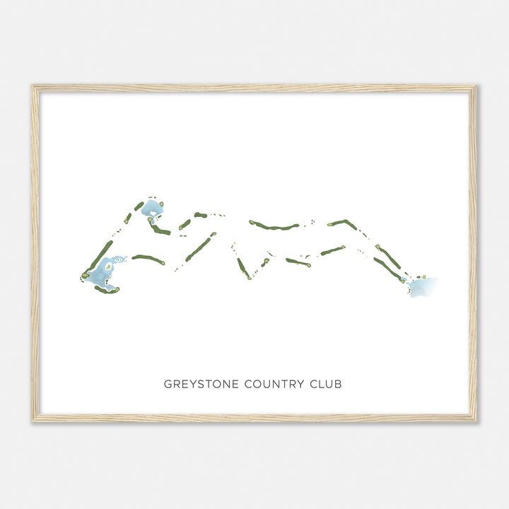 Print of Greystone Country Club Modern Map