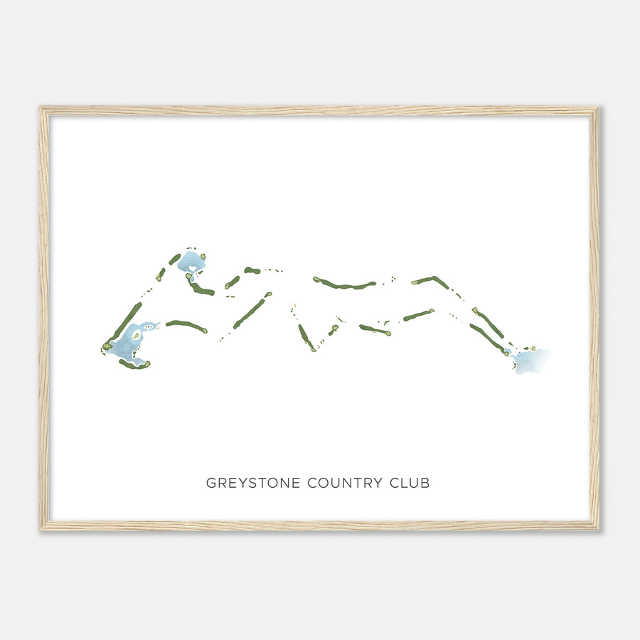 Print of Greystone Country Club Modern Map