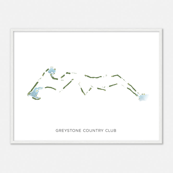 Print of Greystone Country Club Modern Map