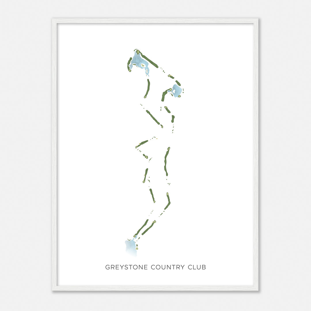 Print of Greystone Country Club Modern Map