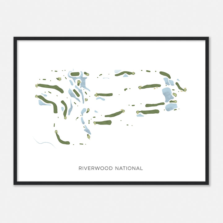 Print of Riverwood National Modern Map