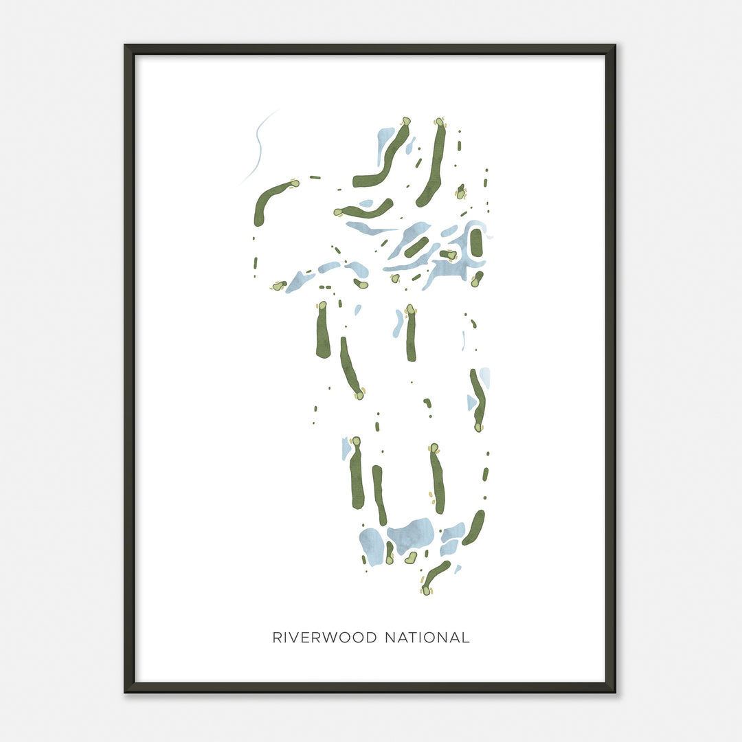 Print of Riverwood National Modern Map