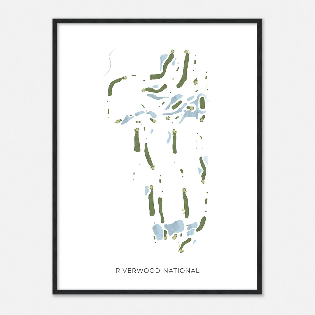 Print of Riverwood National Modern Map