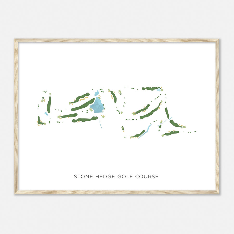 Print of Stone Hedge Golf Course Modern Map