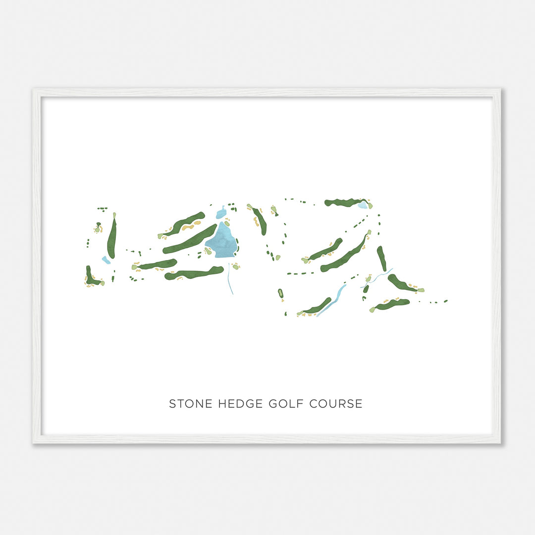 Print of Stone Hedge Golf Course Modern Map