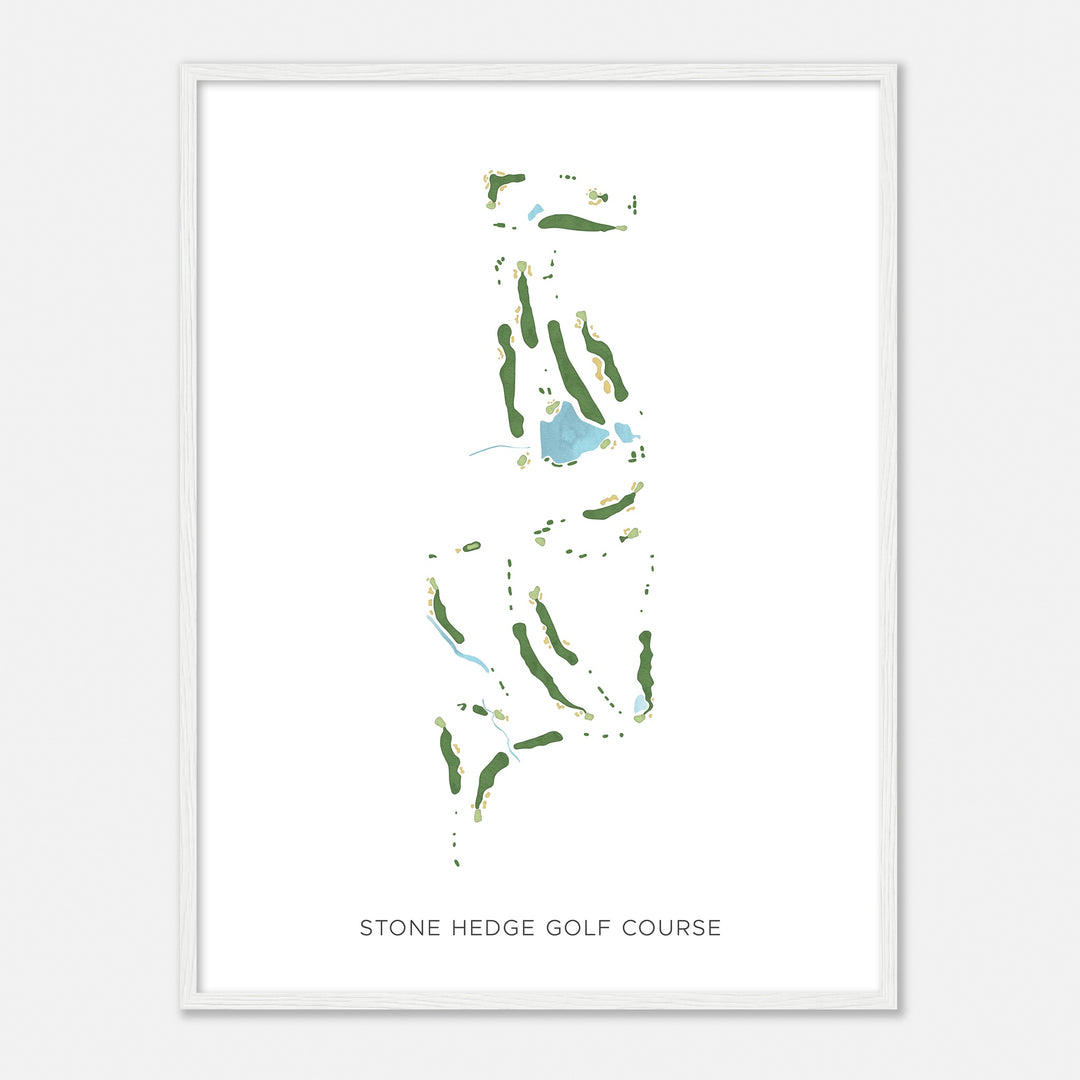 Print of Stone Hedge Golf Course Modern Map