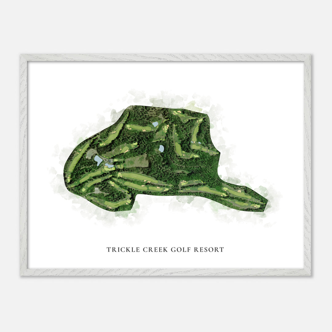 Print of Trickle Creek Golf Resort Classic Map