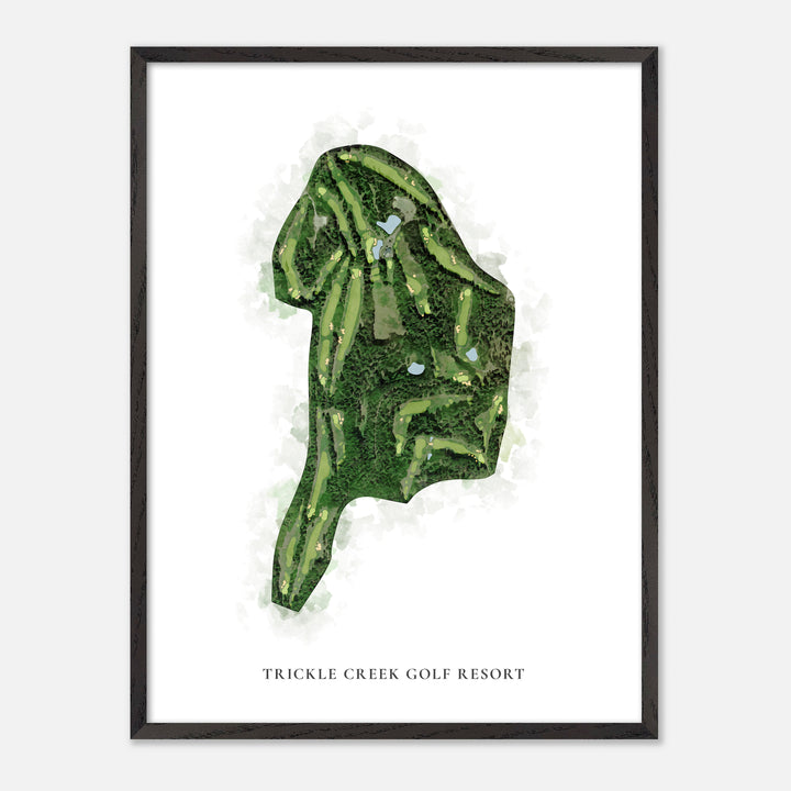 Print of Trickle Creek Golf Resort Classic Map