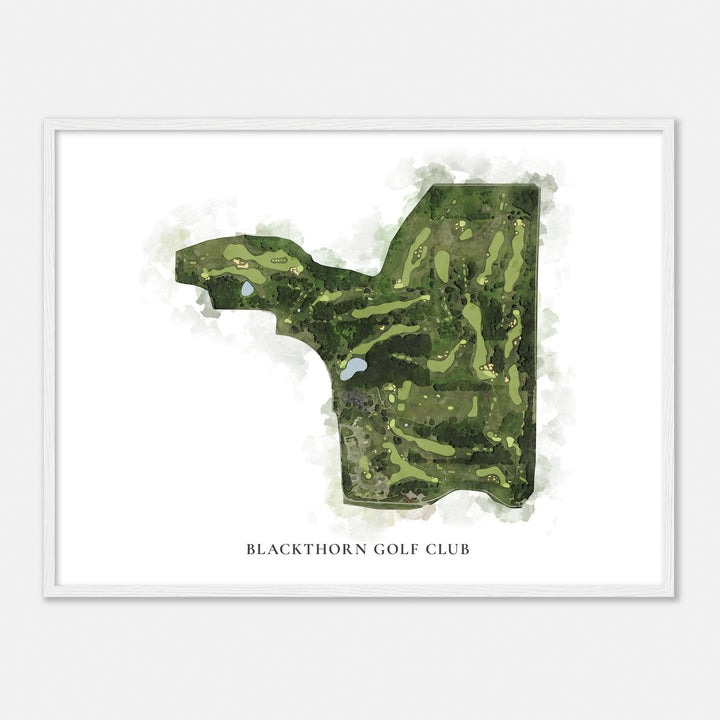 Print of Blackthorn Golf Club Classic Map