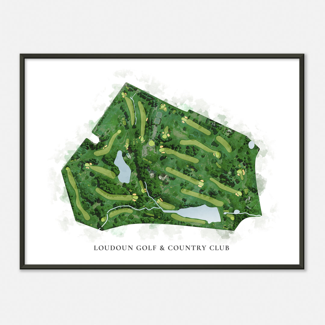 Print of Loudoun Golf & Country Club Classic Map