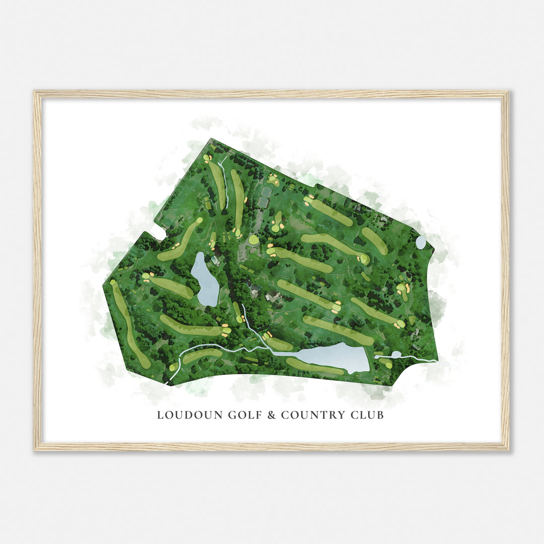 Print of Loudoun Golf & Country Club Classic Map