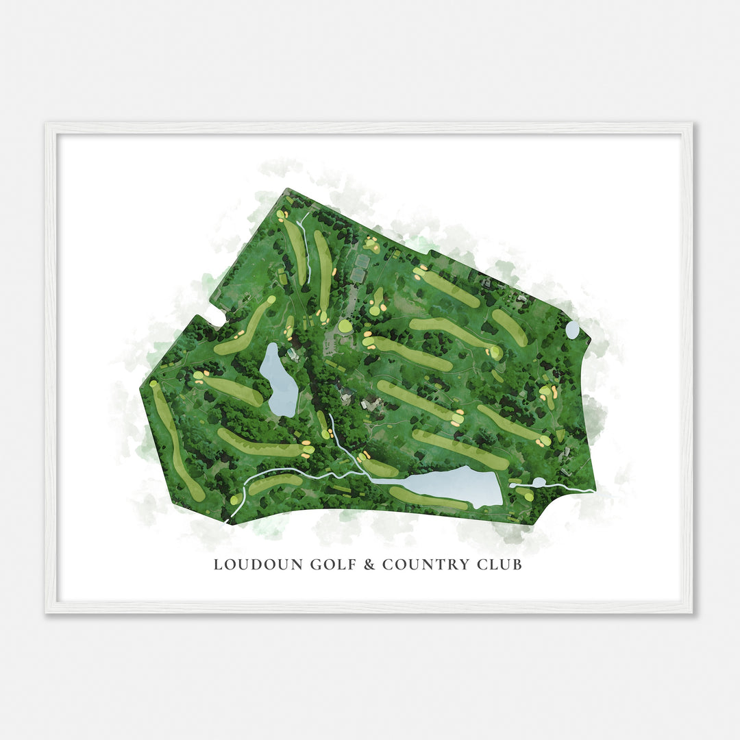 Print of Loudoun Golf & Country Club Classic Map