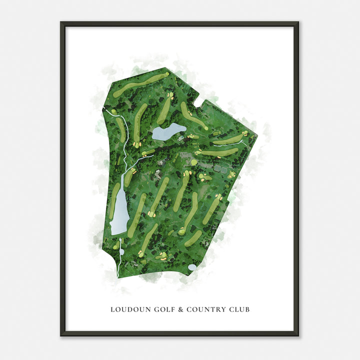 Print of Loudoun Golf & Country Club Classic Map