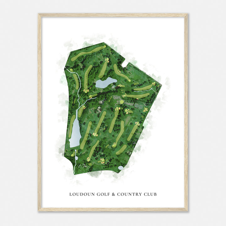 Print of Loudoun Golf & Country Club Classic Map