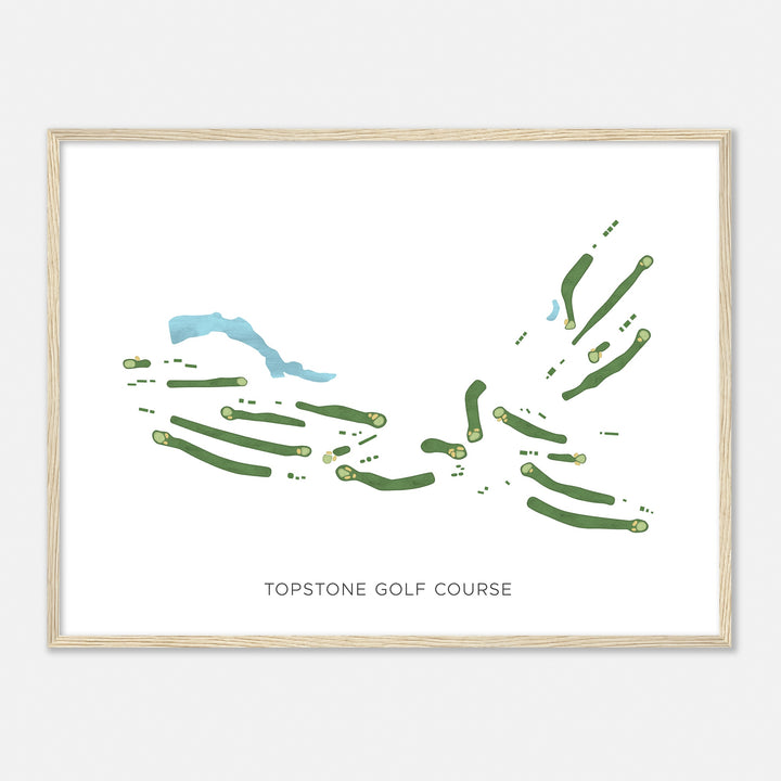 Print of Topstone Golf Course Modern Map