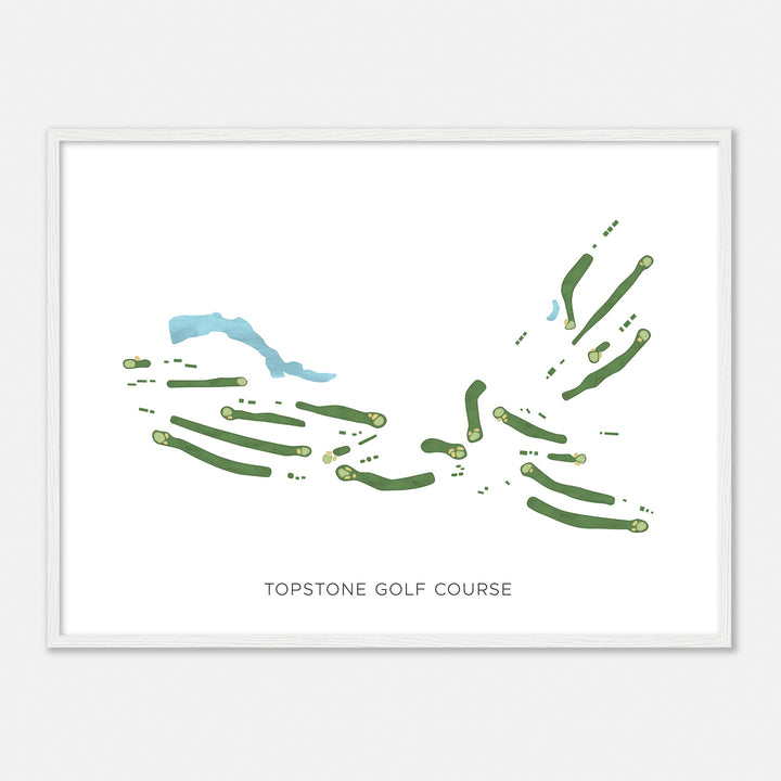 Print of Topstone Golf Course Modern Map