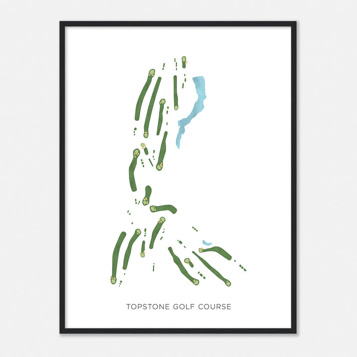 Print of Topstone Golf Course Modern Map