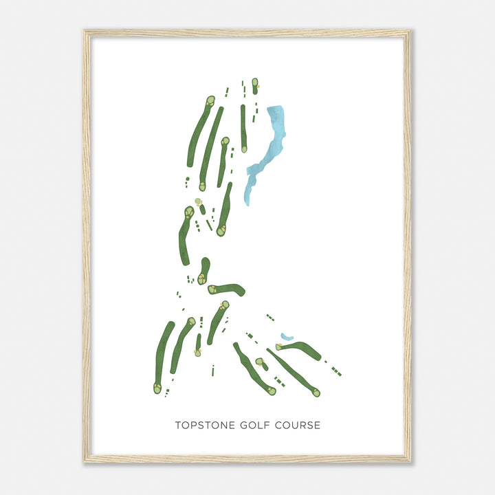 Print of Topstone Golf Course Modern Map