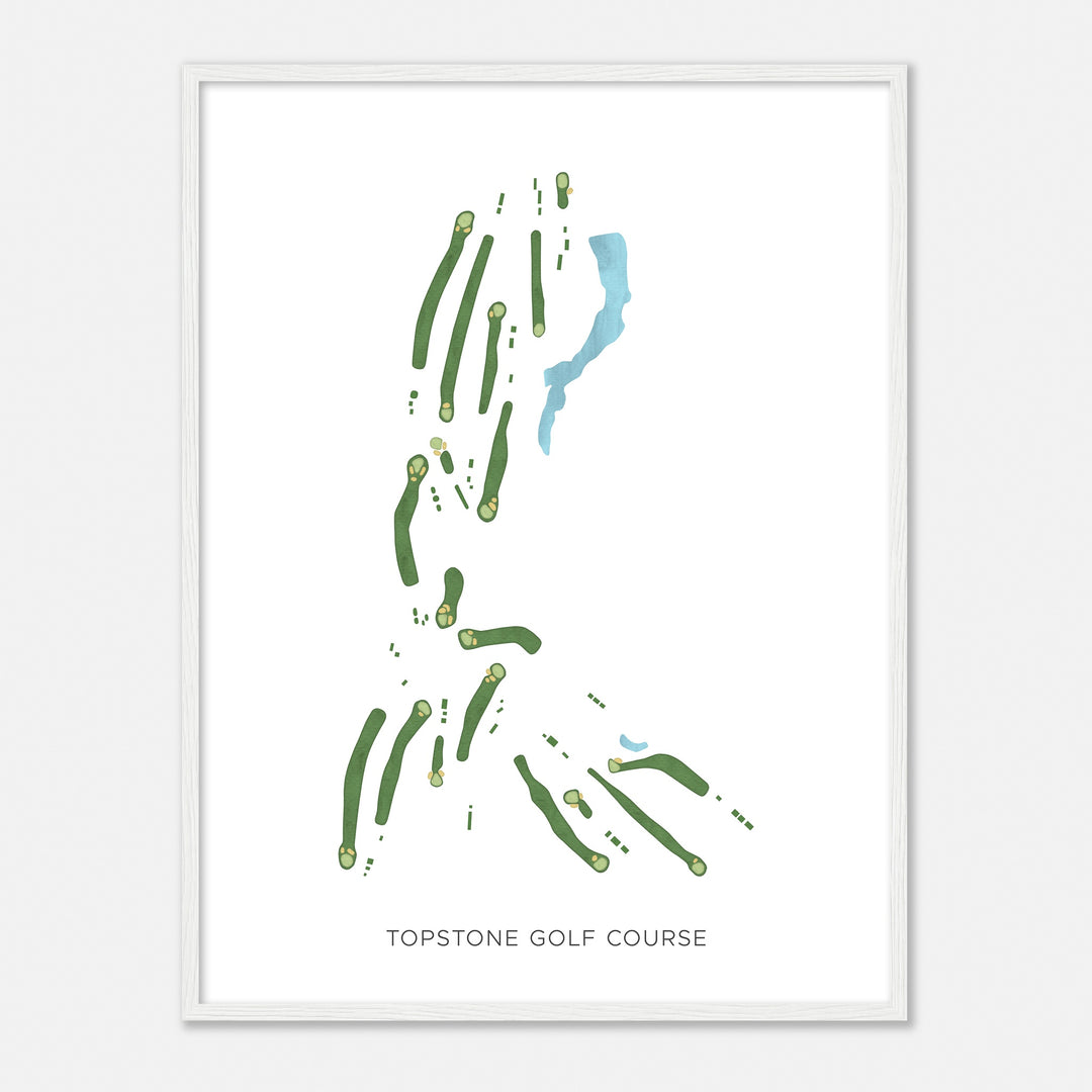 Print of Topstone Golf Course Modern Map