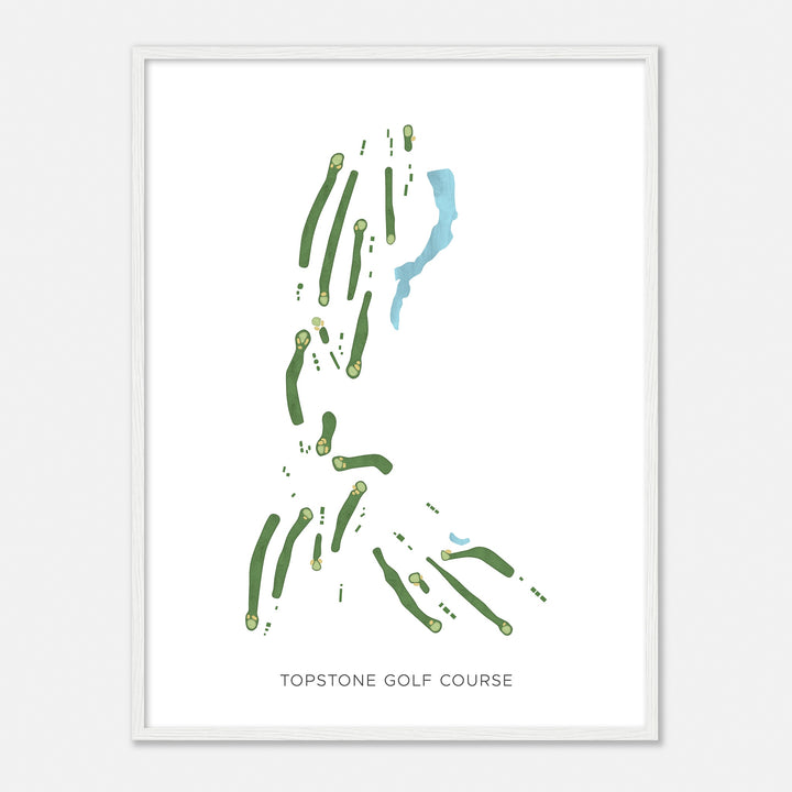 Print of Topstone Golf Course Modern Map