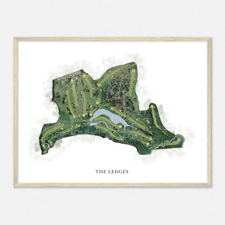 Print of The Ledges Classic Map