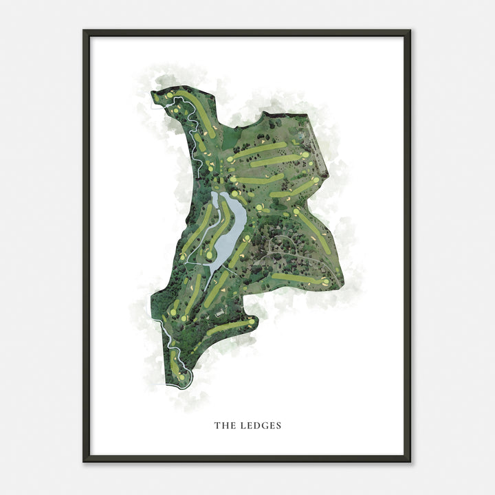 Print of The Ledges Classic Map