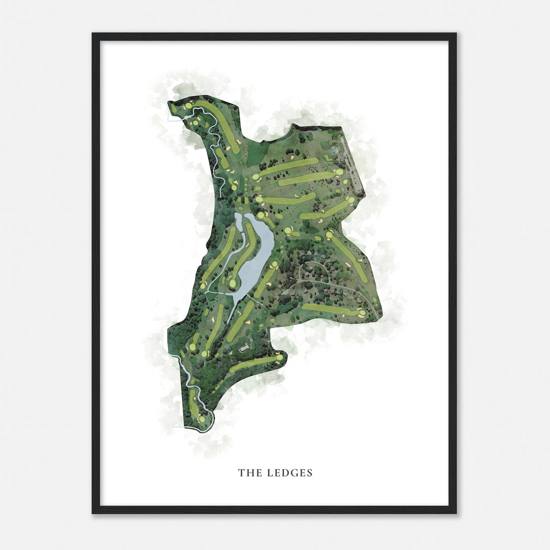 Print of The Ledges Classic Map