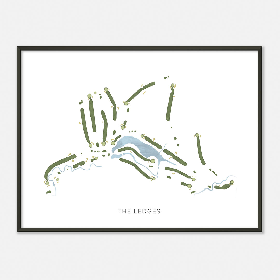 Print of The Ledges Modern Map