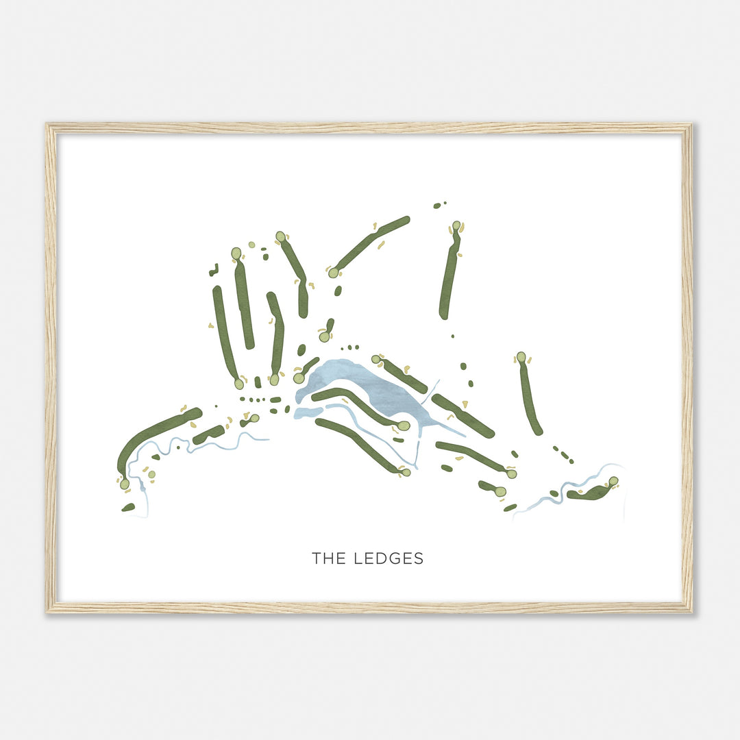 Print of The Ledges Modern Map