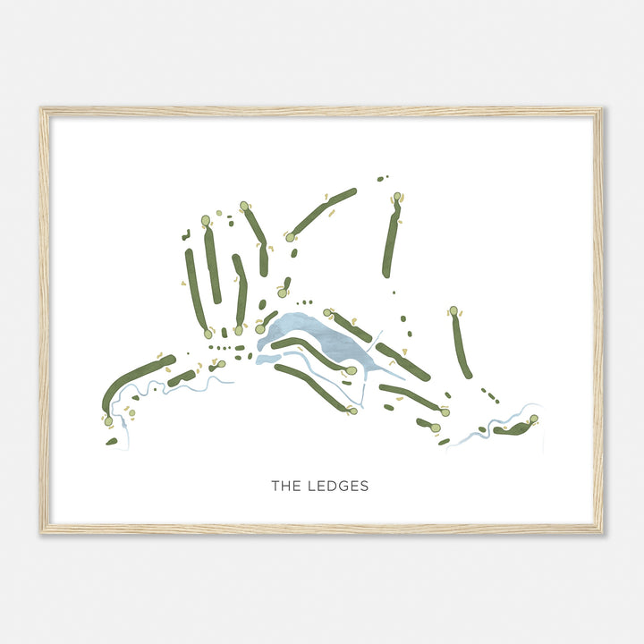 Print of The Ledges Modern Map