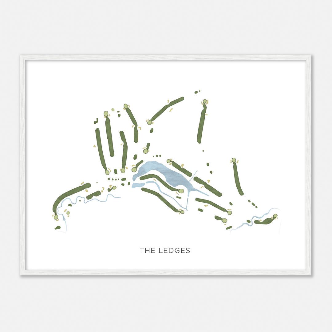 Print of The Ledges Modern Map