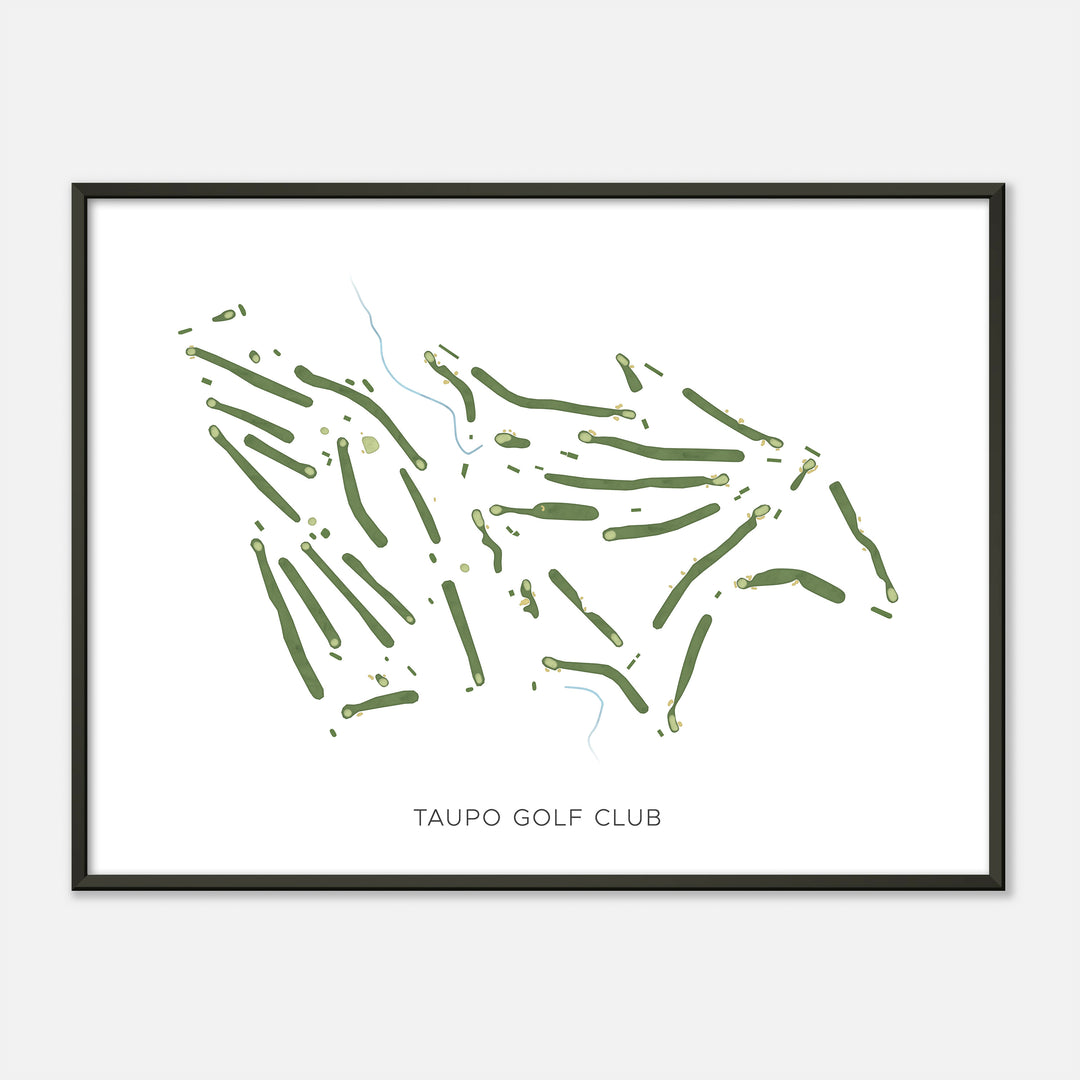 Print of Taupo Golf Club Modern Map
