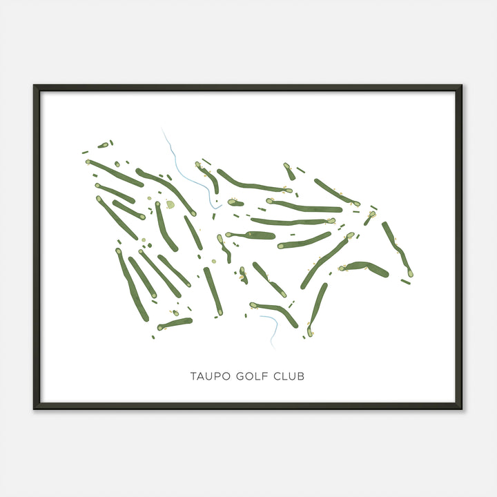 Print of Taupo Golf Club Modern Map