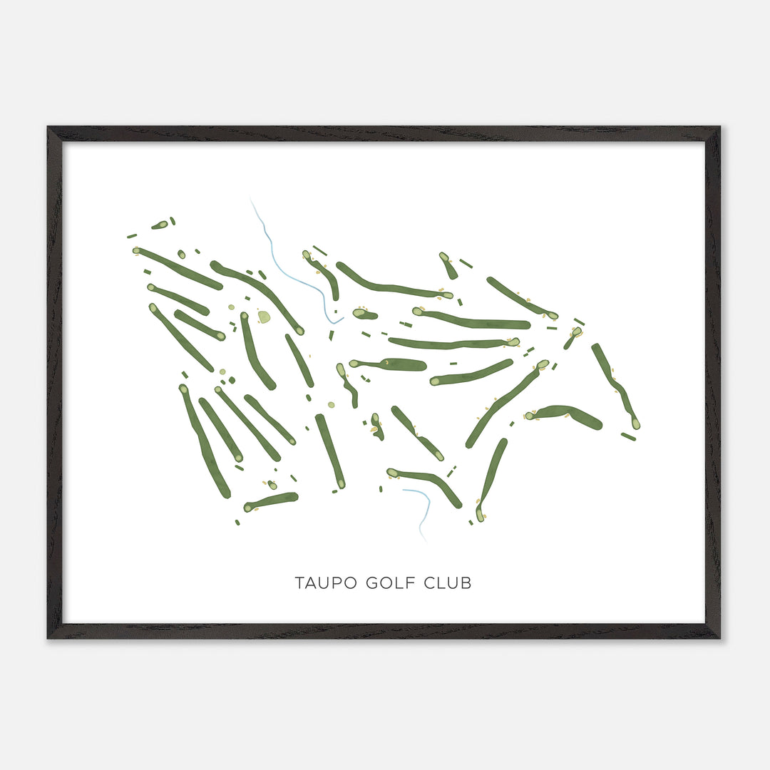 Print of Taupo Golf Club Modern Map