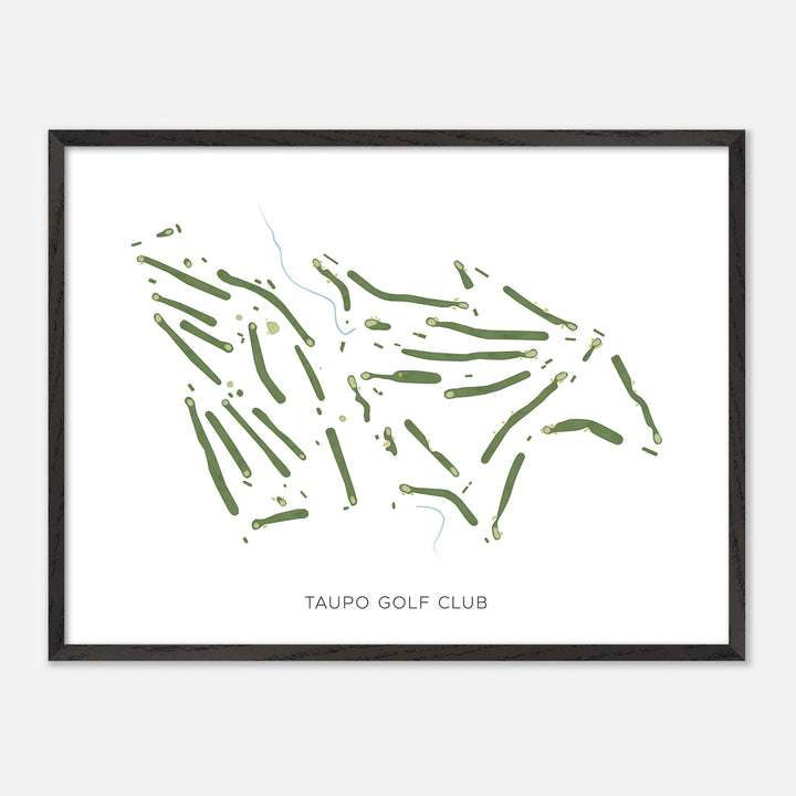 Print of Taupo Golf Club Modern Map