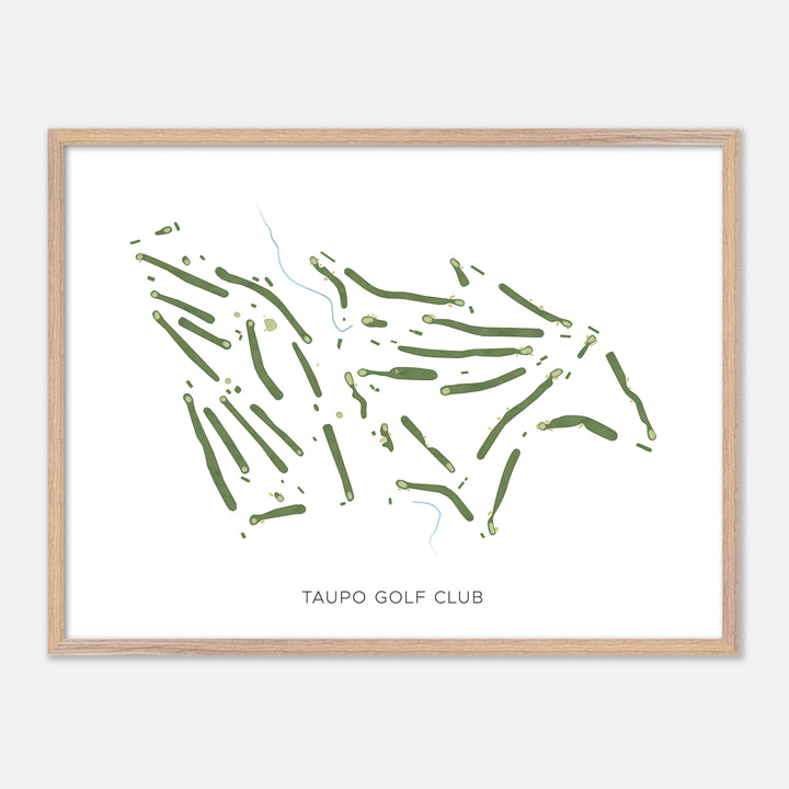 Print of Taupo Golf Club Modern Map
