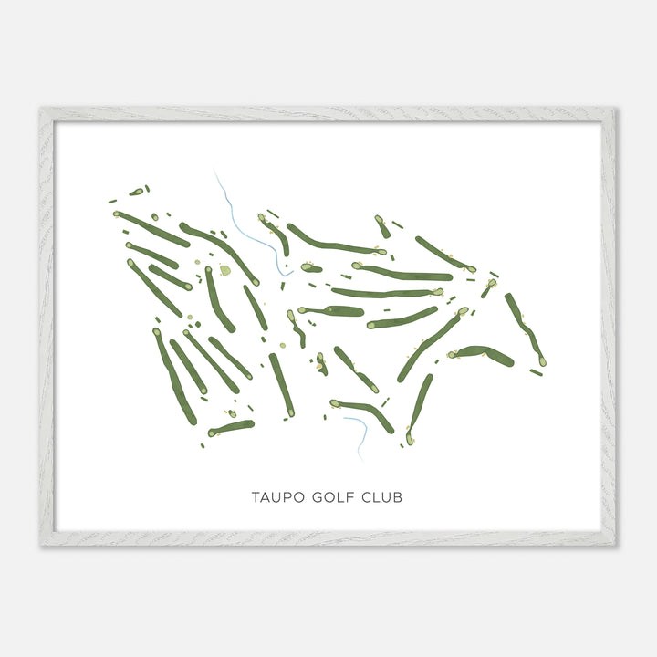 Print of Taupo Golf Club Modern Map