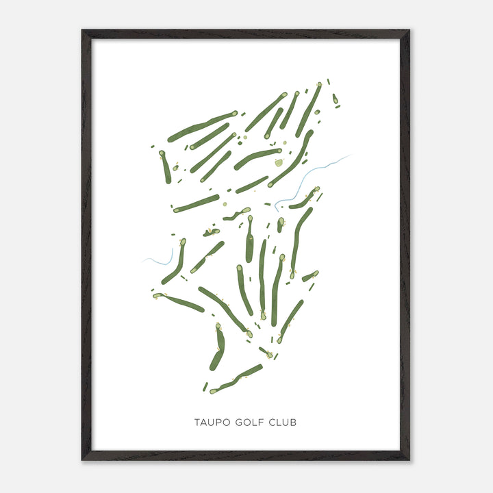 Print of Taupo Golf Club Modern Map